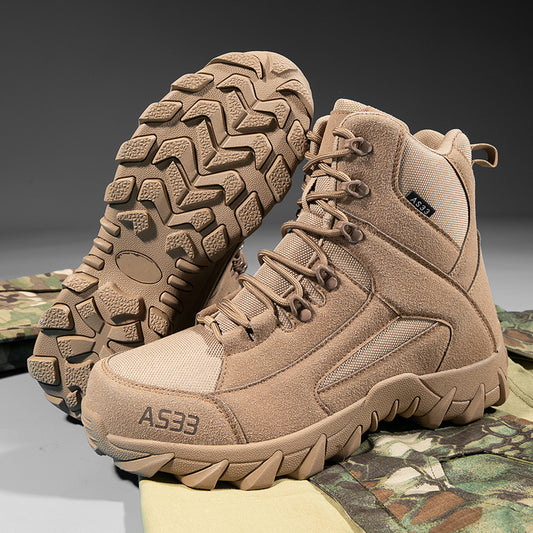 Cross-border Large Size Manufacturer Wholesale Sports Training Boots For Men And Women, Comfortable And Breathable Outdoor Hiking Desert Tactical Mountaineering Boots