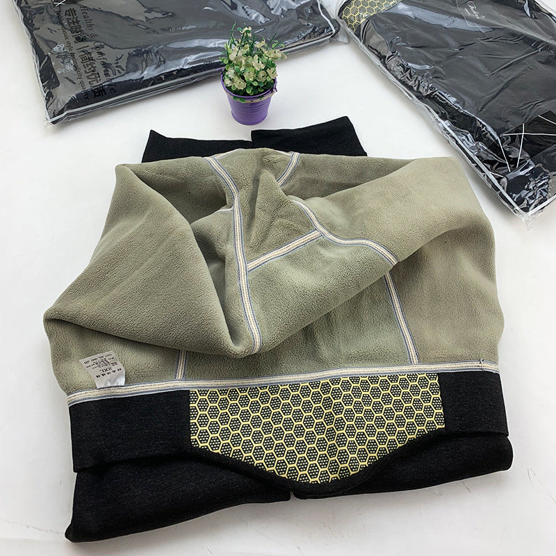 500 Grams Of Men&#039;s Graphene Boiling Pants Color Ram Pants Alpaca Wool Padded Cotton Pants Knee Pads Waist Crotch