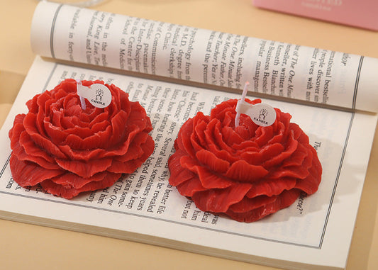 Low Temperature Candle Sm Couple Game Lovers Mood Peony Rose Heart Shaped Candle 42 Degrees To 48 Degrees