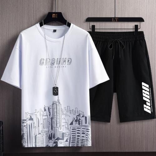 Summer Men&#039;s Fashion New Trendy Brand Ice Silk Suit