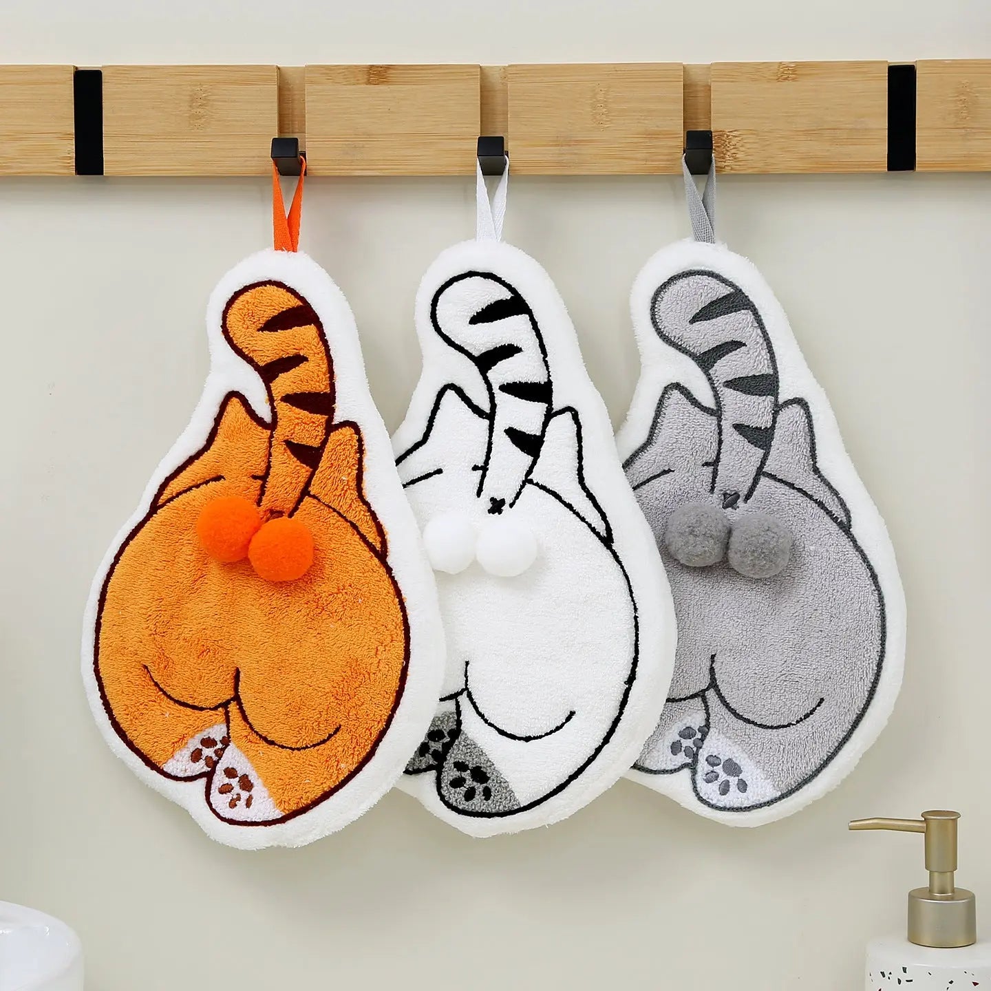 Cute from the front, hilarious from the back, because every bathroom deserves a little personality.
