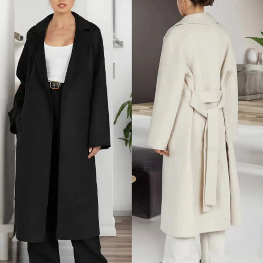 New Loose Fashion Long Coat Women's Knitted Cardigan Woolen Jacket