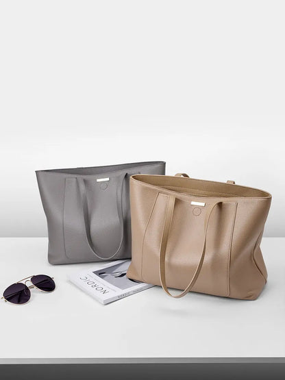 Women's Top-Grain Cowhide Leather Large Tote Bag
