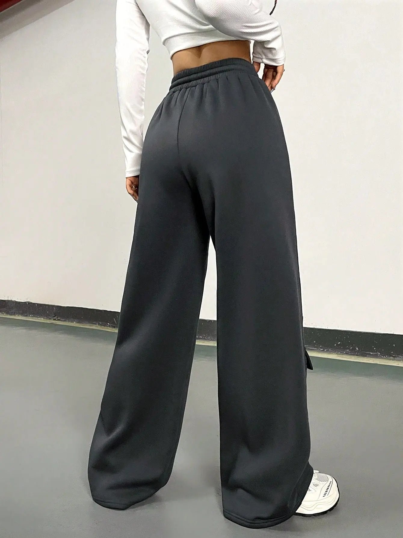 72727# Design Overalls Women's American Retro Casual Sports Sweatpants