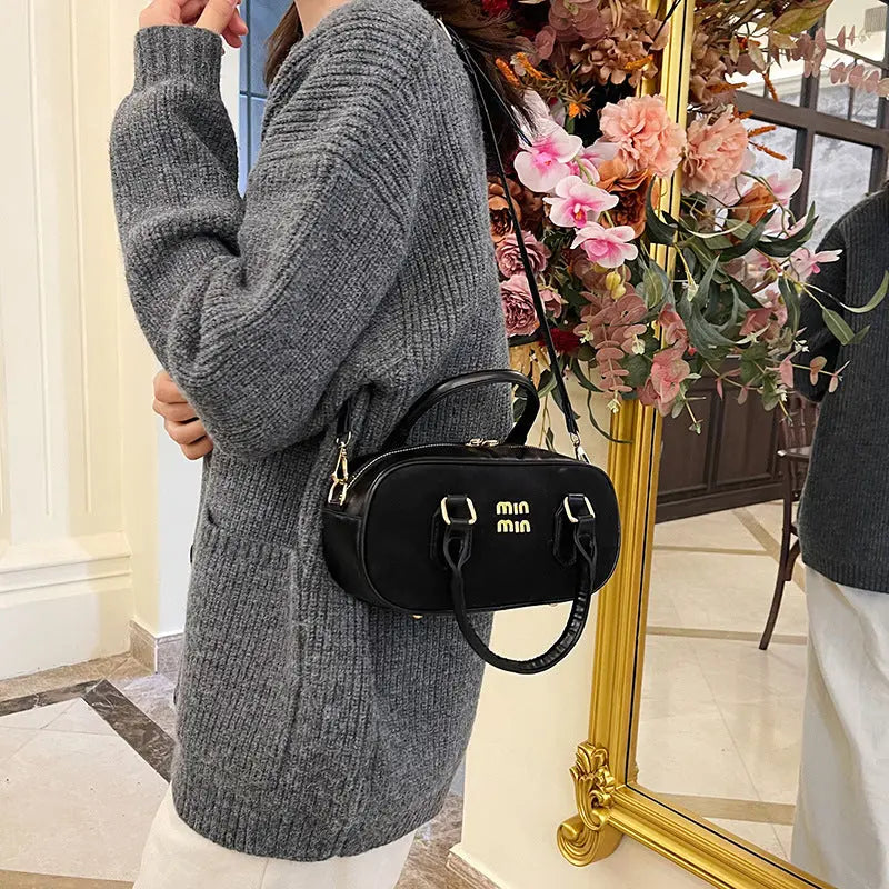 Women's Suede-Look PU Mini Top-Handle Crossbody Bag