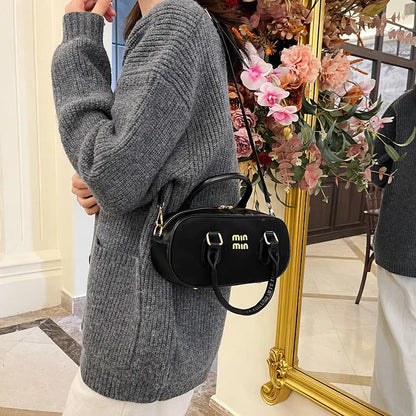 Women's Suede-Look PU Mini Top-Handle Crossbody Bag