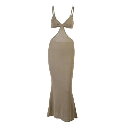 New Sexy Dress Halter Back Elegant Temperament Slim Sexy Night Sky Suspender Skirt