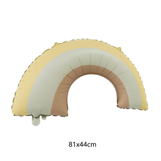 South Korea Ins Style Matte Frosted Police Car Airplane Balloon Children's Birthday Decoration Matte Bear Rainbow Balloon