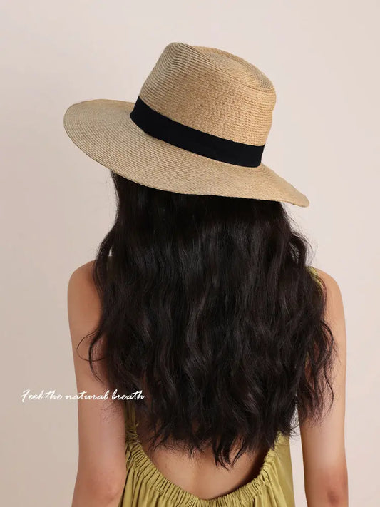 Panama Straw Hat Female New Summer Seaside Vacation Sun Visor