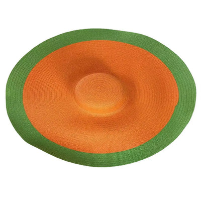 [Spot] Oversized Brim Straw Hat Foldable Seaside Beach Hat Women's Summer Vacation Sunscreen Hat Sun Hat