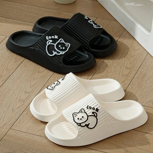 Slippers Summer Home Anti-slip Anti-odor Home Bathroom Stepping On Feces Feeling Spring Men&amp;#039;s Indoor Couple