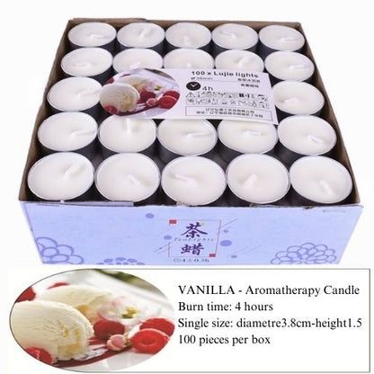 Candle 4-8 Hours Smokeless Candle Tea Hotel Romantic Confession Birthday Aromatherapy Small Tea Wax Wholesale