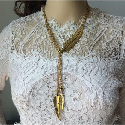 leaf necklace
