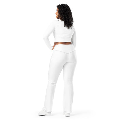 Angel Flare White Leggings, Stylish, Comfortable & Perfect for Everyday Wear