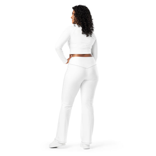 Angel Flare White Leggings, Stylish, Comfortable & Perfect for Everyday Wear