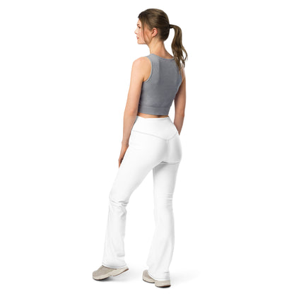 Angel Flare White Leggings, Stylish, Comfortable & Perfect for Everyday Wear