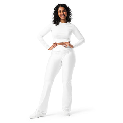 Angel Flare White Leggings, Stylish, Comfortable & Perfect for Everyday Wear