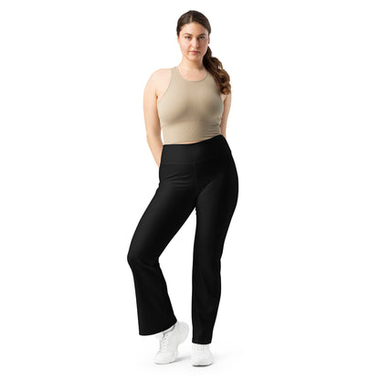 Midnight Flare Leggings Black Leggings, Stylish, Comfortable & Perfect for Everyday Wear