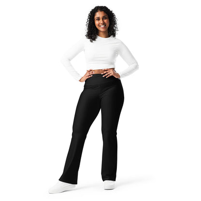 Midnight Flare Leggings Black Leggings, Stylish, Comfortable & Perfect for Everyday Wear