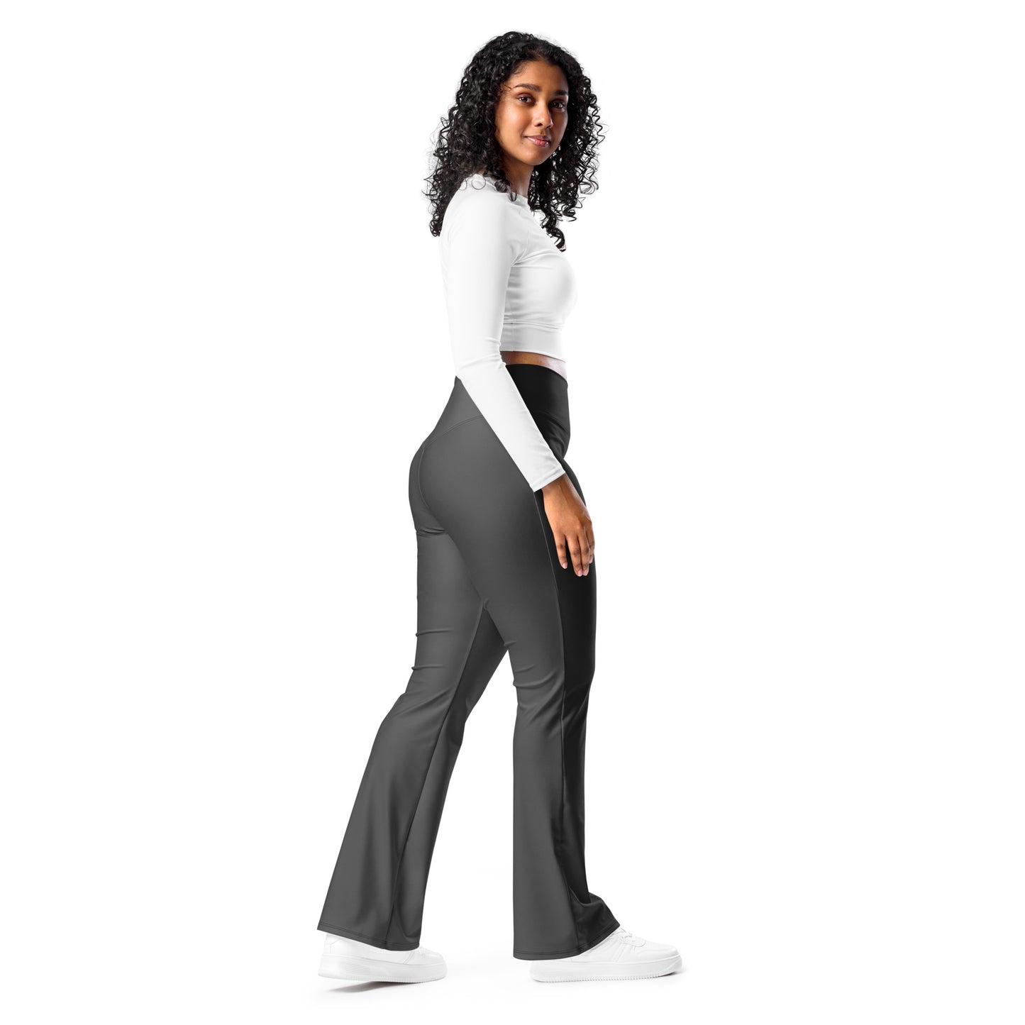 Ash Flare Dark Grey Leggings, Stylish, Comfortable & Perfect for Everyday Wear