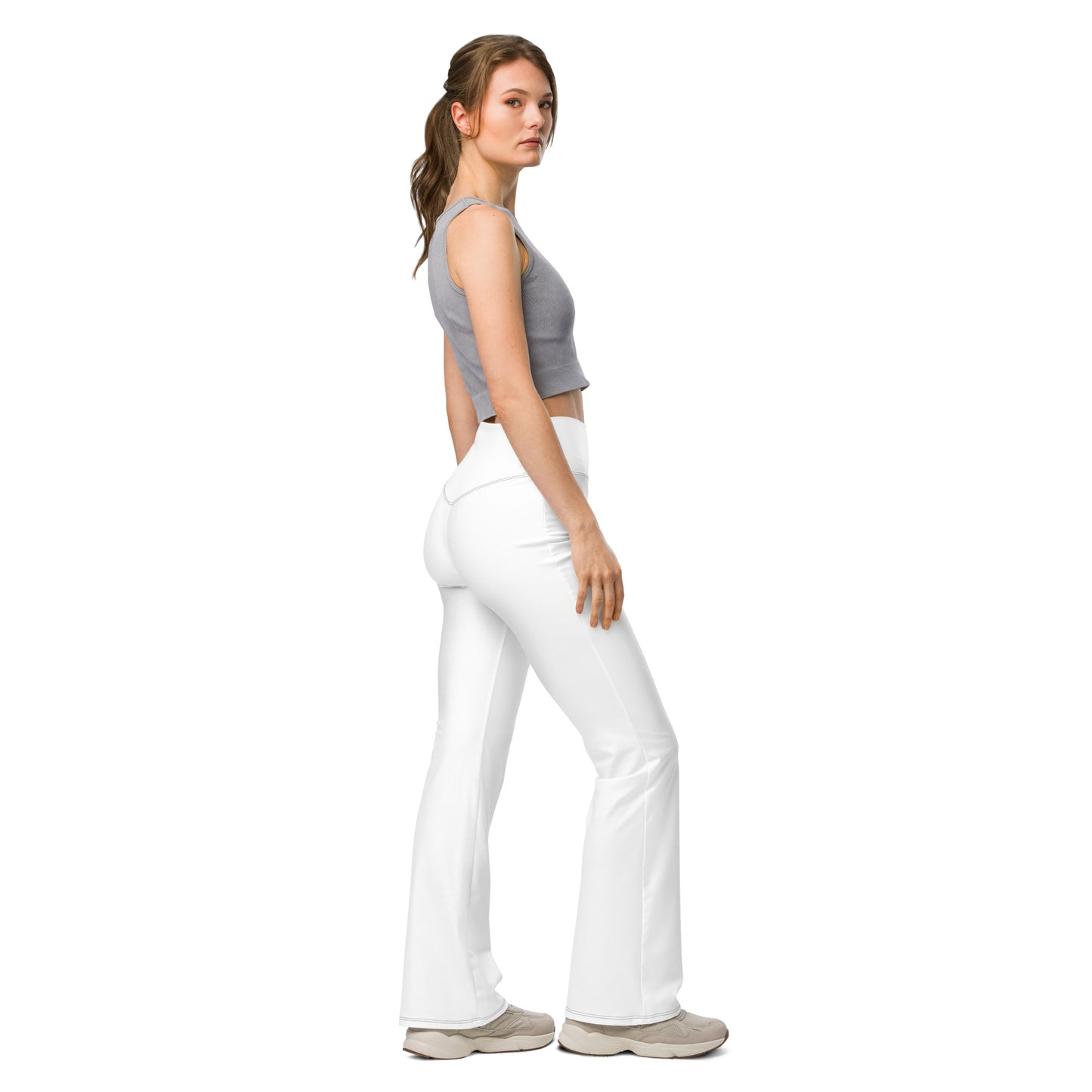 Angel Flare White Leggings, Stylish, Comfortable & Perfect for Everyday Wear