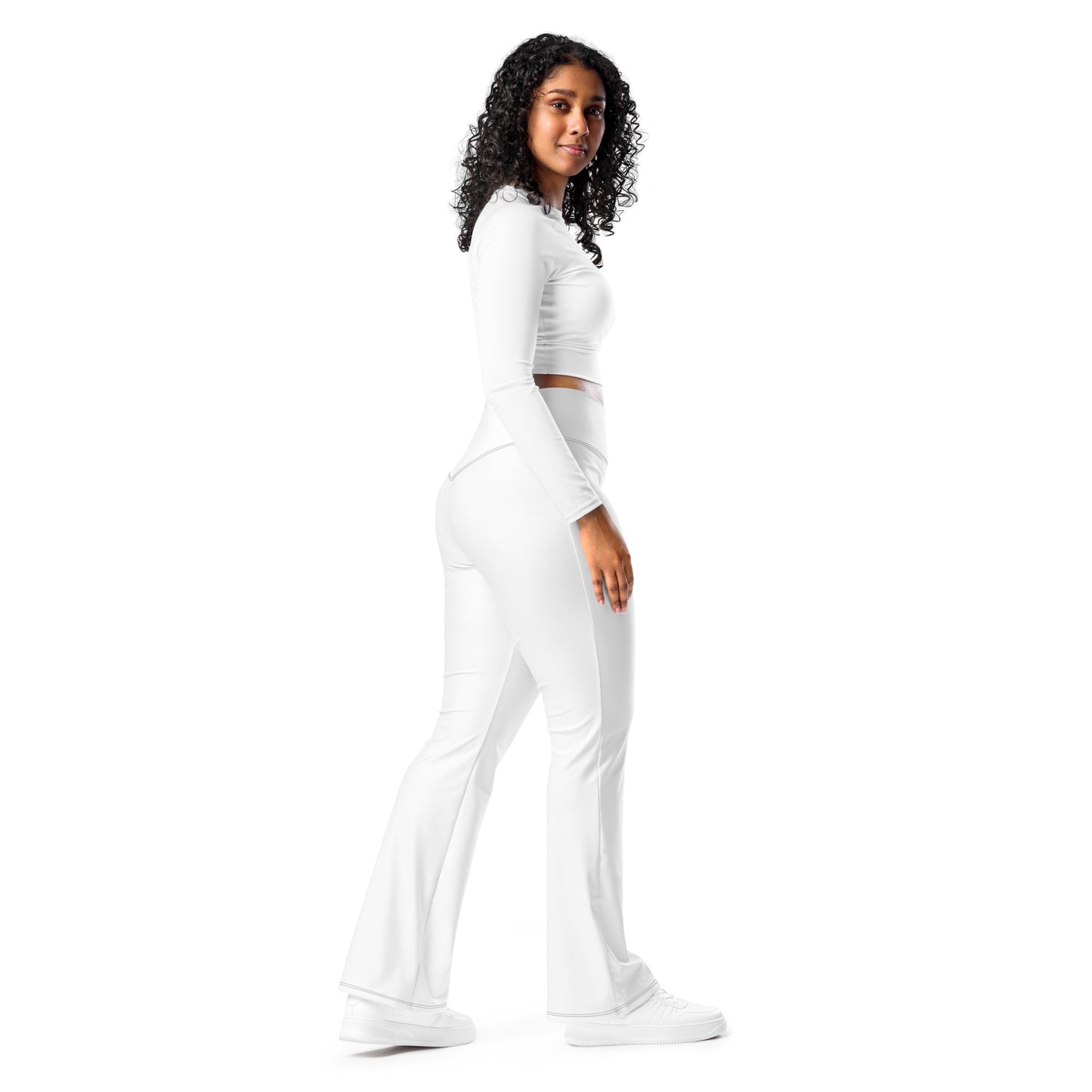 Angel Flare White Leggings, Stylish, Comfortable & Perfect for Everyday Wear
