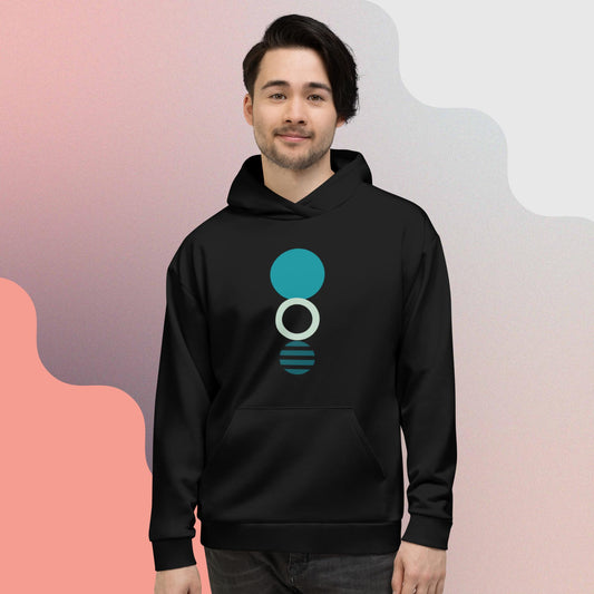 Modern Geometric-Print Hoodie, Stylish, Comfortable & Perfect for Everyday Wear