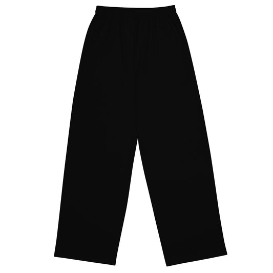 Bird Print unisex wide-leg pants