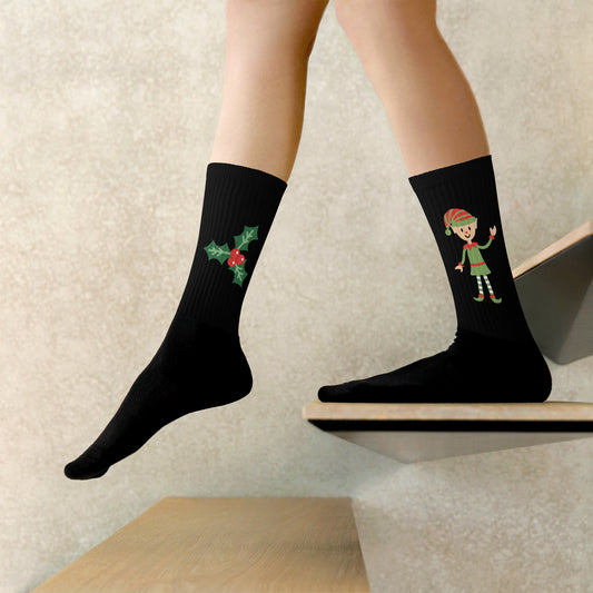 Christmas Elf print Socks