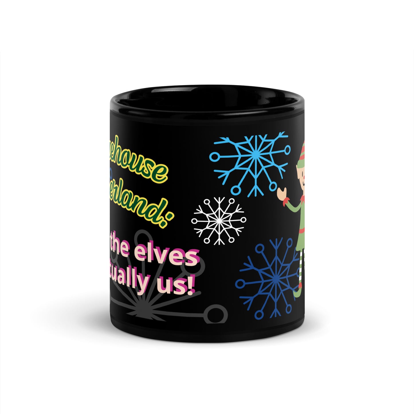 Mug Elf Black Glossy Mug