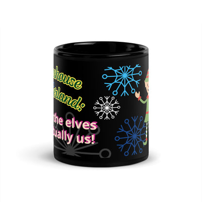 Mug Elf Black Glossy Mug
