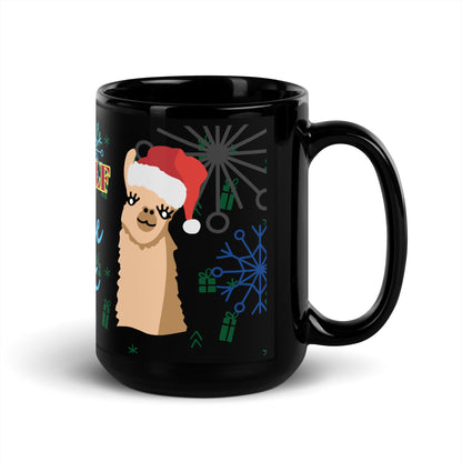 Christmas break Black Glossy Mug