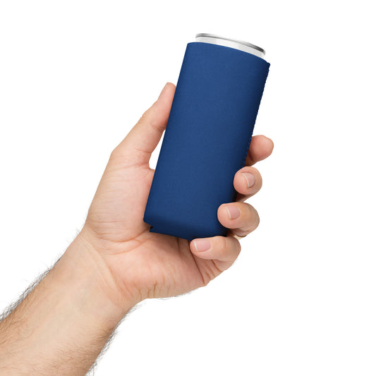 Minimalist Blue Can Cooler, Stylish, Insulated & Perfect for Everyday Refreshment