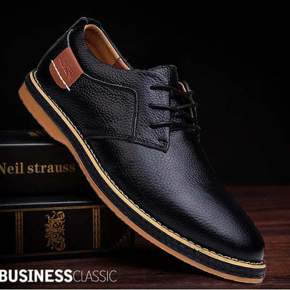 Men&amp;#039;s soft business suit lace-up shoes