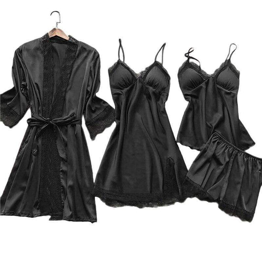 Women’s sleepwear collection featuring soft, breathable fabrics, stylish designs, and versatile options for lounging or bedtime—comfortable, chic, and perfect for every size.