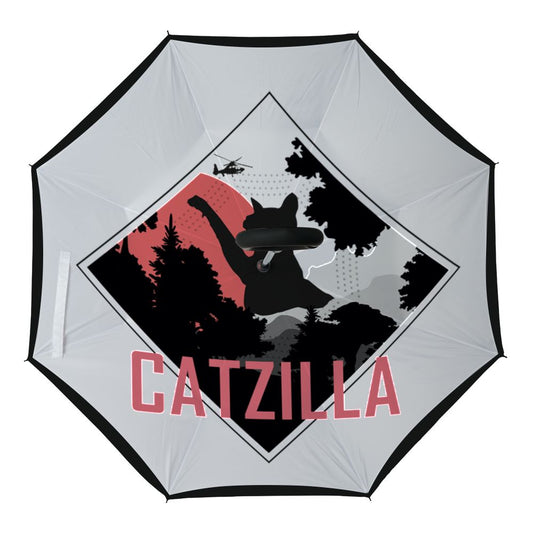 Car Reverse Umbrella Inner Print
