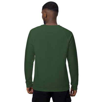 Christmas Snowman print organic raglan sweatshirt