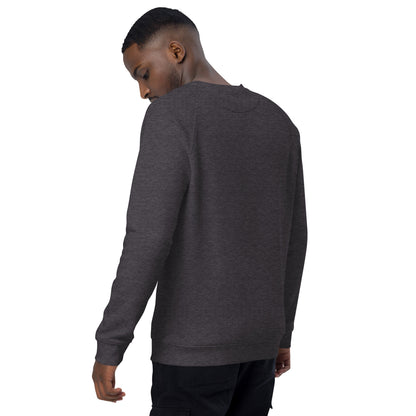 Christmas Snowman print organic raglan sweatshirt
