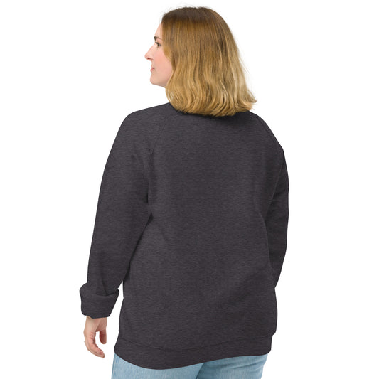 Christmas Santa Print organic raglan sweatshirt