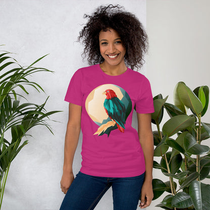 Pink t-shirt featuring a bold front print reading ‘I’M AWESOME’ in large blue letters—minimalist, stylish, and perfect for casual wear.   