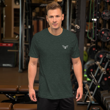 Geometric Bat Athletic T-Shirt, Sleek, Stylish & Designed for Gym & Casual Wear