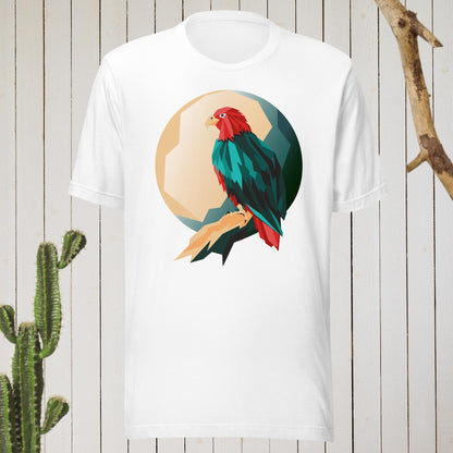 Geometric Bird Graphic T-Shirt with Bold Back Print, Stylish, Comfortable & Designed for Confidence