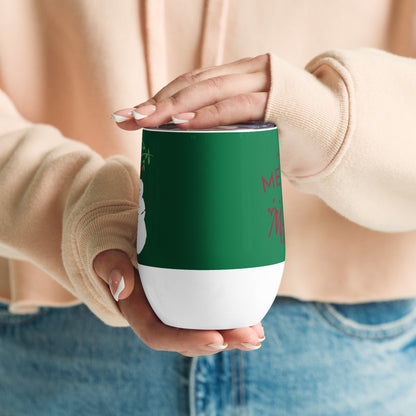 Christmas print, Wine tumbler