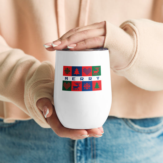 Christmas Wine tumbler