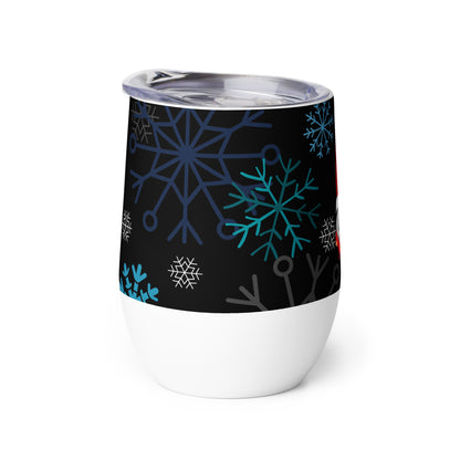 Festive Gnome Wine Tumbler Insulated, Stylish & Perfect for Holiday Cheers