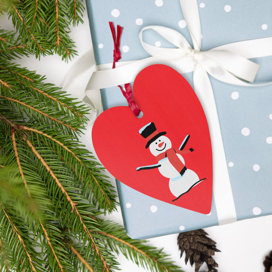 Christmas print, Wooden ornaments