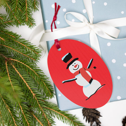 Christmas print, Wooden ornaments